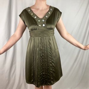 Antonio Melani Silk Olive cocktail dress